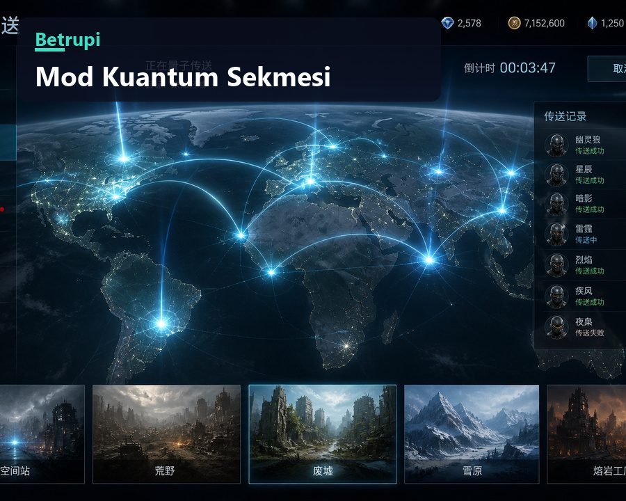 Kuantum Sekmesi modunda ışınlanan oyuncunun bıraktığı iz efekti